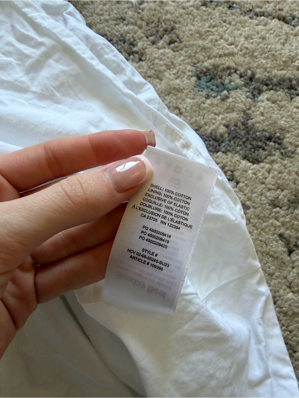 Aritzia Sunday Best Martine Poplin Dress in White - Picture 5 of 5